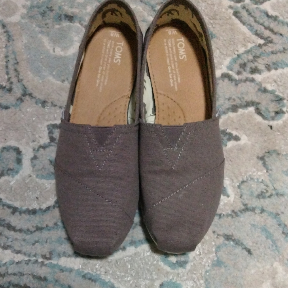 TOMS Dark Brown Canvas Shoes